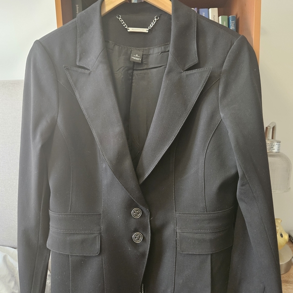 White House Black Market Elegant Black Suit Jacket - Picture 6 of 9